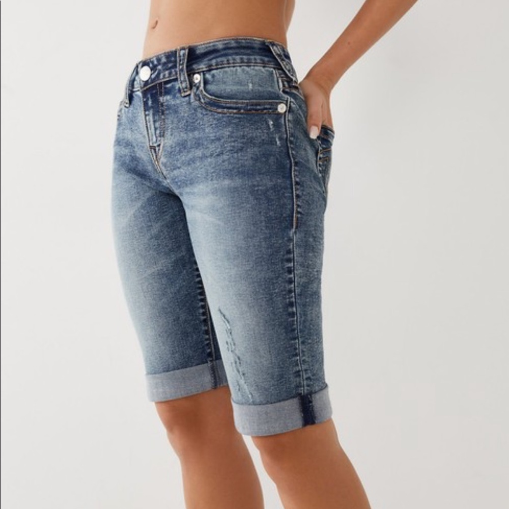 True Religion Riley Knee Length Shorts